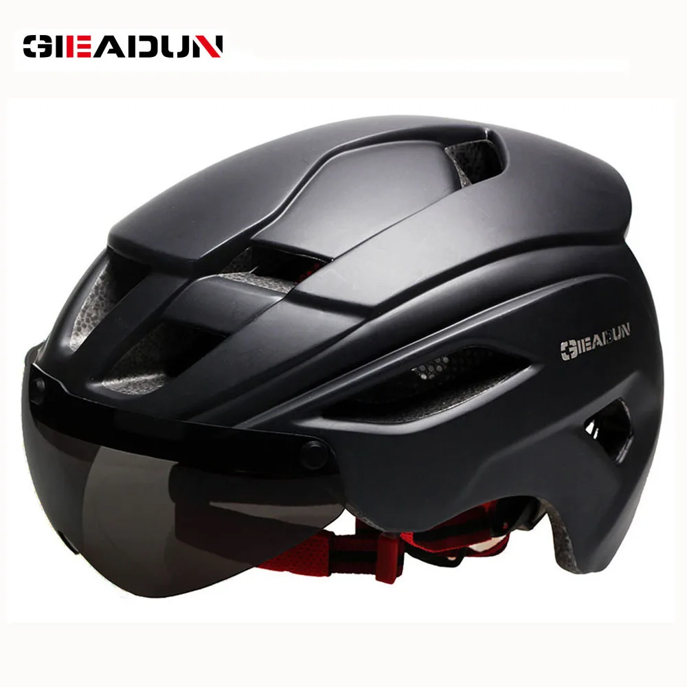 matte black road bike helmet