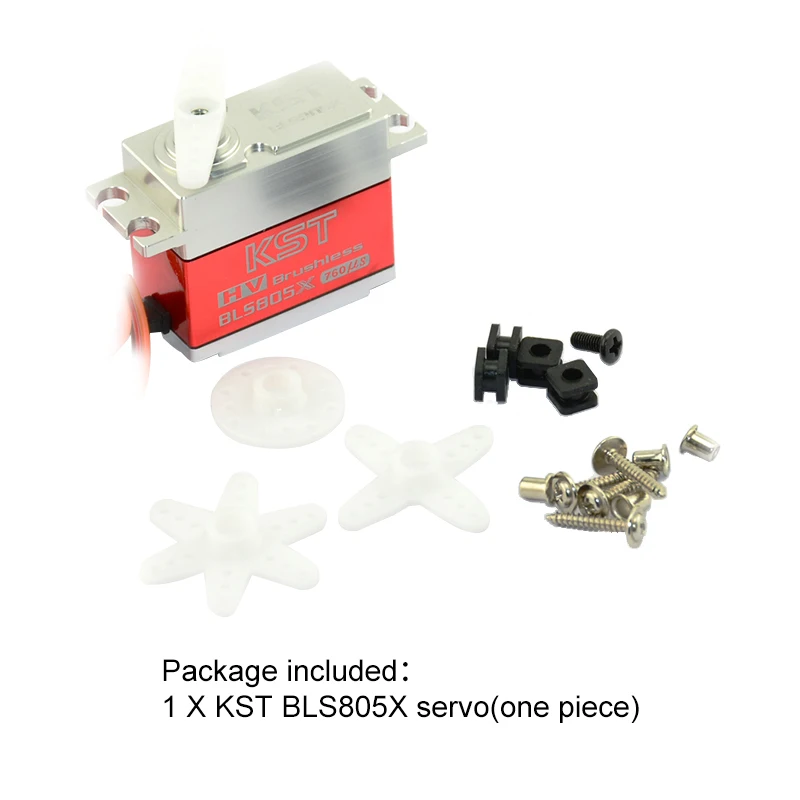 KST Servo BLS805X 760us 7,5 кг большой крутящий момент 6,0-8,4 в бесщеточный металлический редуктор цифровой сервопривод для 550-700 класса RC вертолет хвост