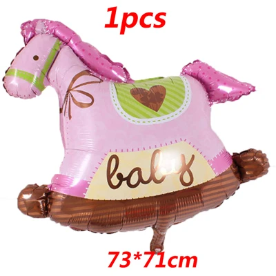 Style B 1pcs 1/2 шт. малыш душ мальчики девочки праздничные украшения из фольги Воздушные шары коляска гелиевые шары День рождения globos поставки - Цвет: Style B 1pcs