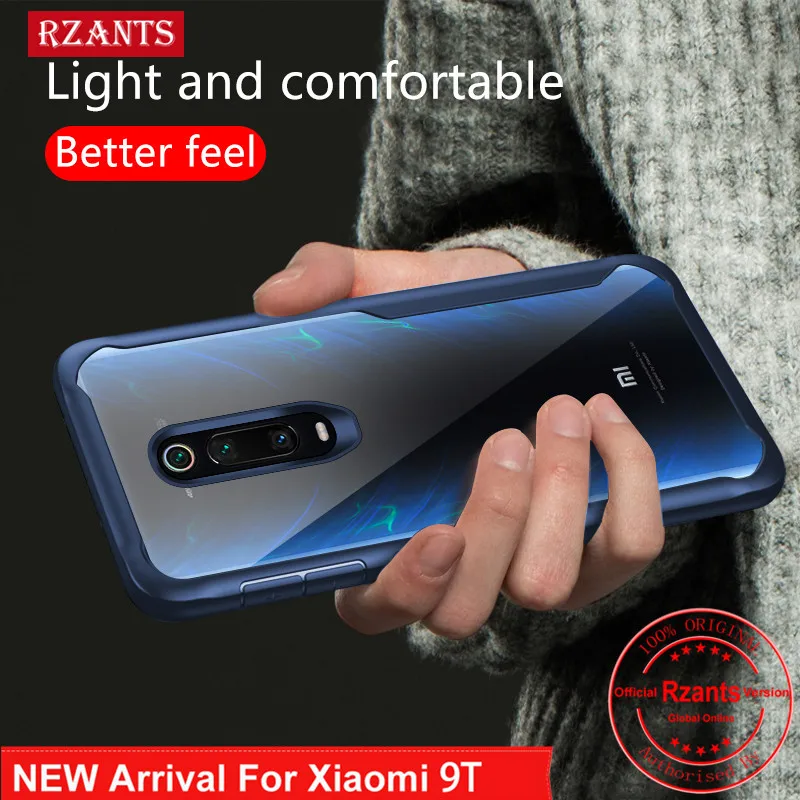 

Rzants Phone Case For Xiaomi Mi 9T / Mi 9T Pro / Redmi K20 / Redmi K20 Pro Case Clear Back +TPU Edge ShockProof Slim Thin Cover