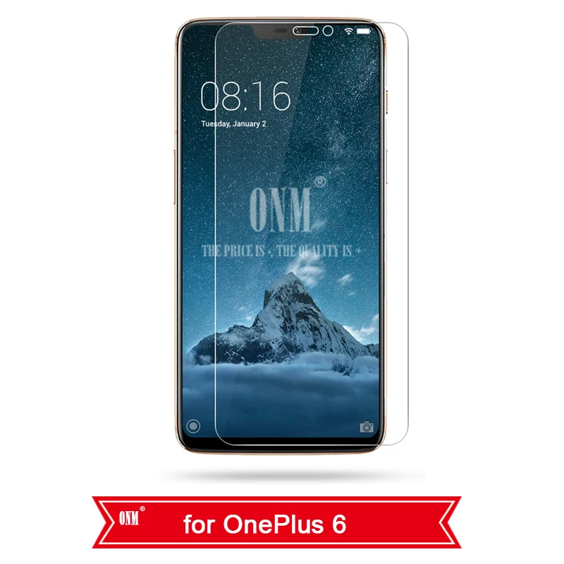 2 шт. 2.5D 9H закаленное стекло для OnePlus 7T 7 6T 6 5T 5 3t 3 Защита экрана для One Plus 7T 7 6T 6 5T 5 3t 3 Защитная пленка - Цвет: for Oneplus 6