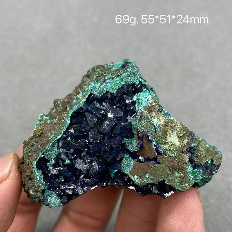 

100% Natural beautiful Azurite and Malachite symbiotic mineral specimen crystal Stones and crystals Healing crystal