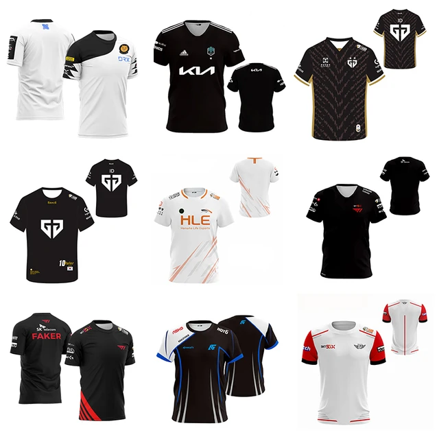 LoL 2021 LCK Esports Jersey Team Uniform AF DK HLE GEN.G Esport Team