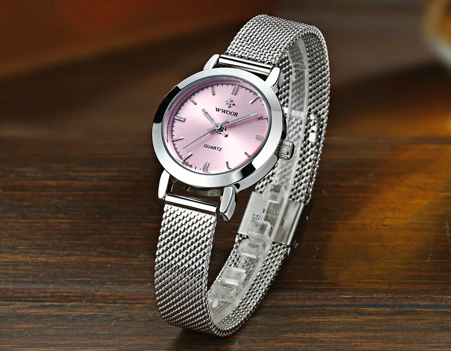 Mode décontracté femme montre résistant à l'eau femme montre-Bracelet en acier inoxydable dames Quartz Bracelet montre fille cadeau_voghion.com