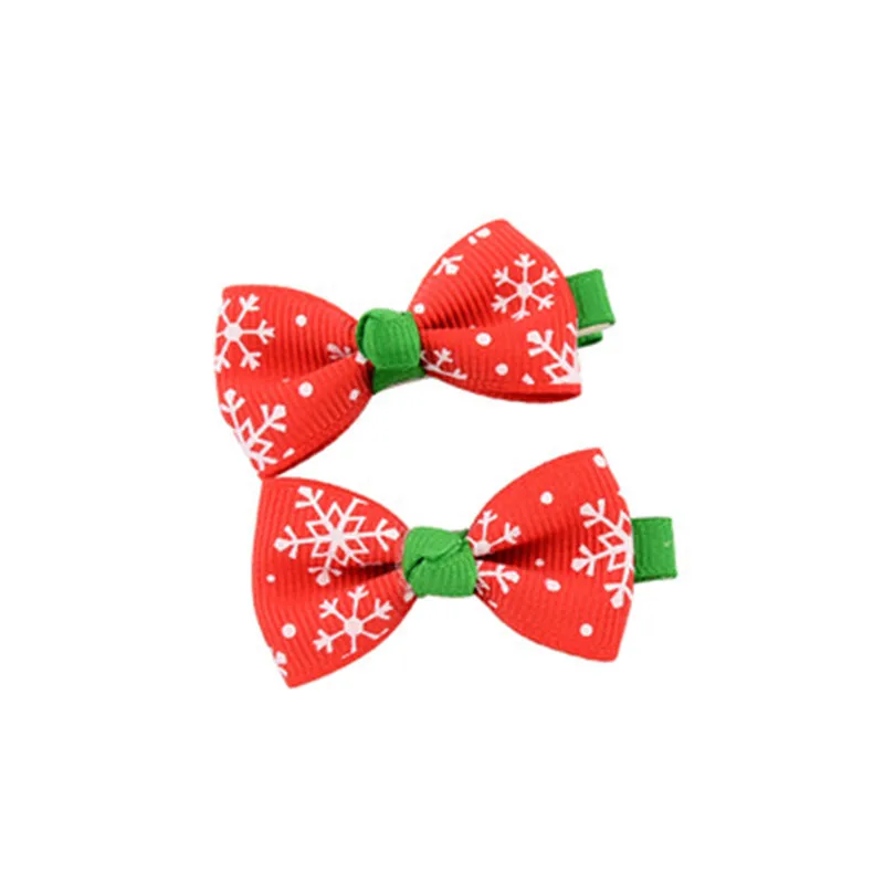50 шт. Рождественская домашняя собака бант для собак зажим для волос с бантиком собака большие банты втулки аксессуары для больших собак