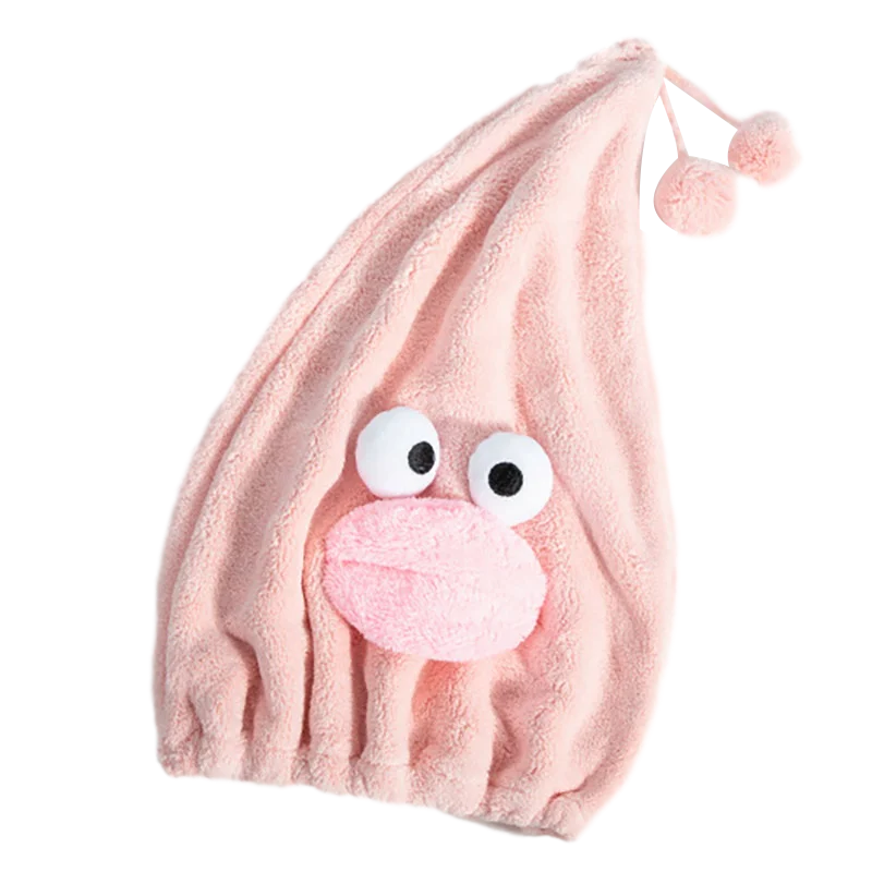 Hair Drying Towels Women Towels Bathroom Towel Bath Hat Quick drying Super Absorbent Thicker Microfiber Hair 4