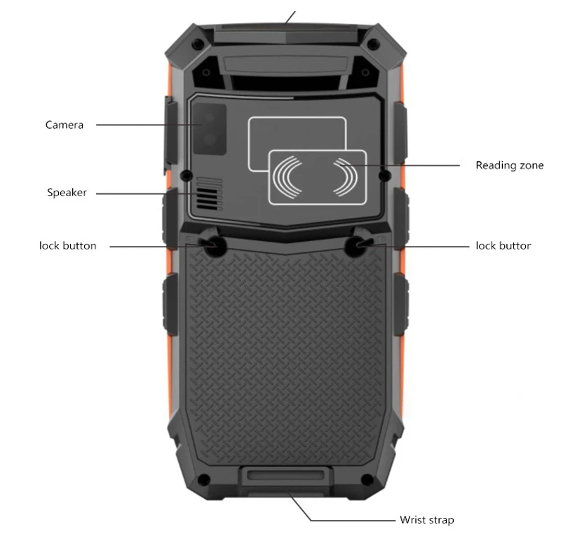 FONKAN RFID UHF Ручной считыватель Android7.0 система Прачечная тег инвентарный считыватель карт Промышленный Портативный считыватель