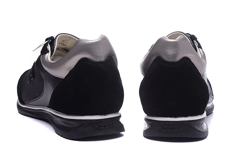 Hogan Scarpe/Модная роскошная мужская обувь; дышащие Брендовые мужские кроссовки на плоской подошве из сетчатого материала; черные повседневные кроссовки на шнуровке; мужские кроссовки