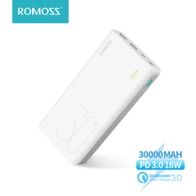 30000mAh ROMOSS Sense 8+ Power Bank Portable External Battery With PD Two-way Fast Charging Portable Powerbank Charger For Phone
