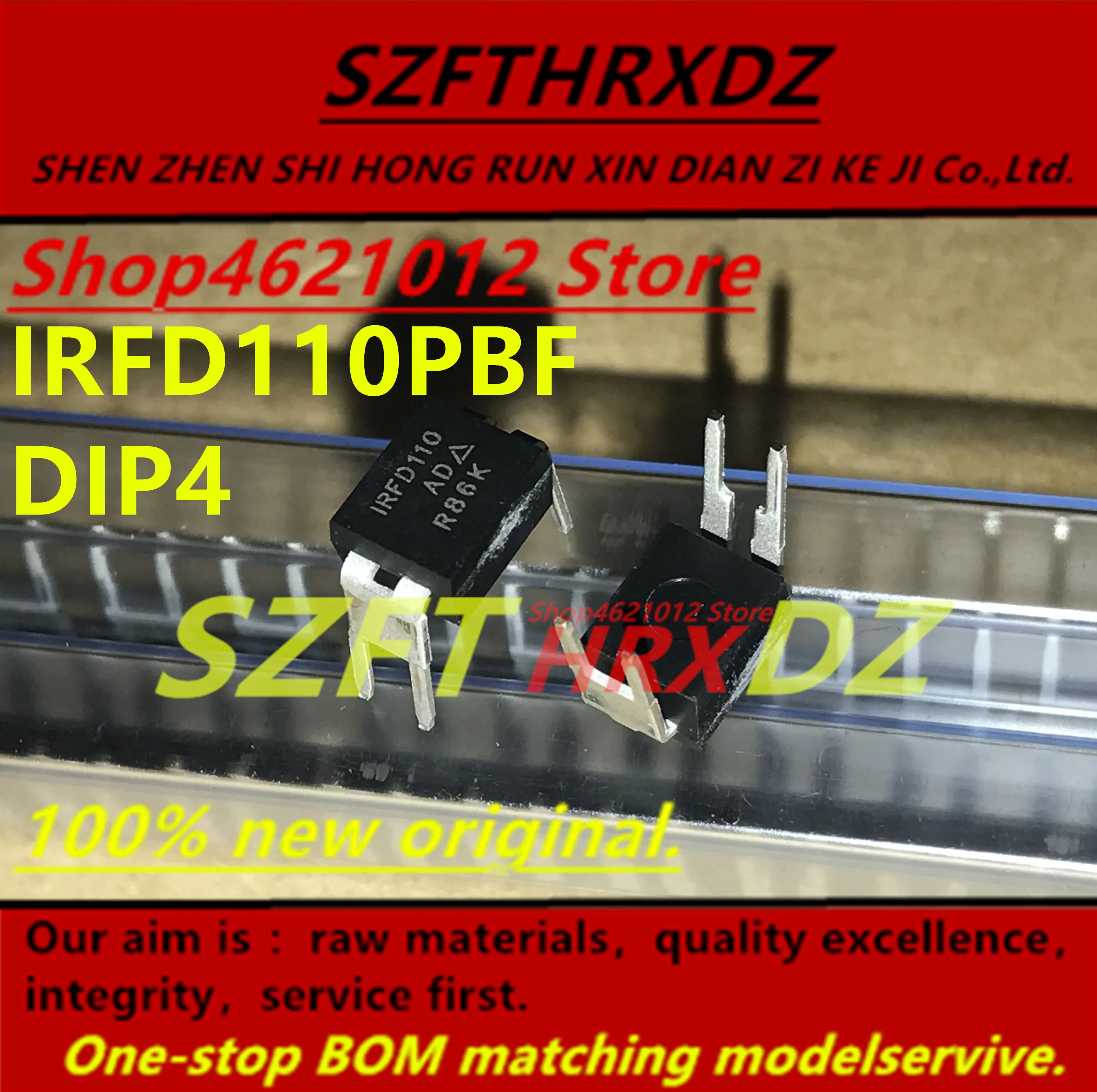 SZFTHRXDZ+(20PCS-50PCS-100PCS) IRFD110PBF IRFD110 DIP4