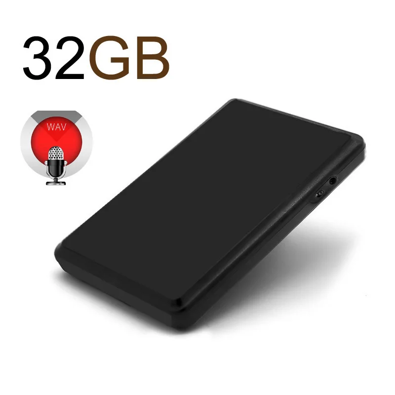 32GB storage Долгое время работы цифровой аудио рекордер макс 32 ГБ макс 2500 мАч батарея большой емкости - Цвет: 32GB storage