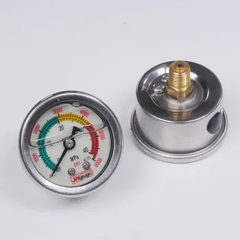 

4500psi 300bar M10 pcp compressor and hand pump Fluorescent pressure gauge