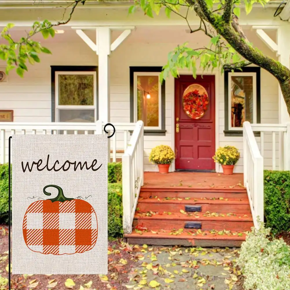 1 шт. Садовый флаг Осенняя Тыква кленовый лист серия узор двухсторонняя печать