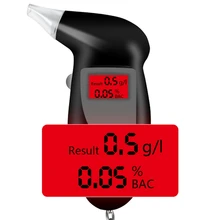 Высокая точность ЖК-дисплей цифровой алкотестер Профессиональный полицейский оповещение дыхательный спирт тестер устройство Алкотестер детектор