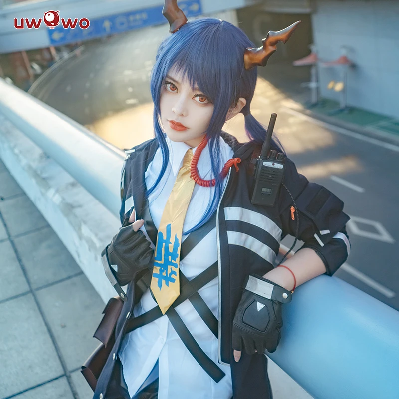 

Lucky Bag 3 Uwowo Game Arknights Chen Cosplay Costume Cool Girl Uniform Party Dress
