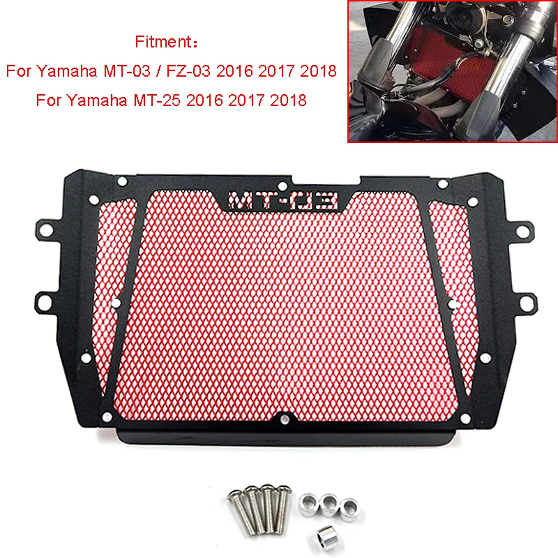 Для Yamaha MT 25 MT03 03 FZ 2016 2017 2018 Naked bike moto решетка радиатора гриля Защитная крышка