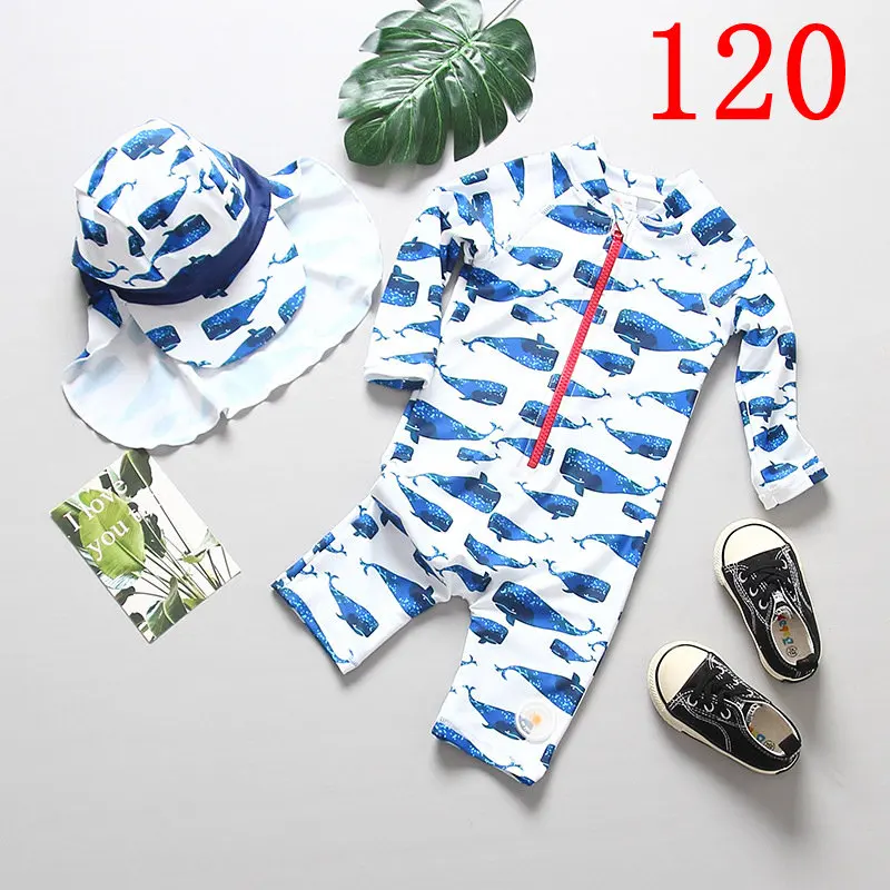 SIZE 120 - 881916 Одежда для купания для маленьких мальчиков; детский купальный костюм; UPF50+ защита от солнца; купальный костюм для маленьких мальчиков; пляжная одежда - Цвет: SIZE 120 - 881916