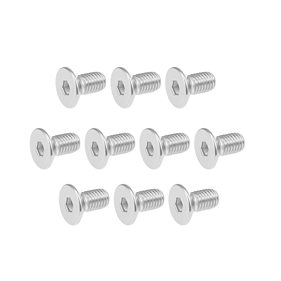 

uxcell M8x16mm Flat Head Machine Screws Inner Hex Screw 304 Stainless Steel Fasteners Bolts 10Pcs