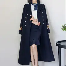Двубортное шерстяное пальто женское зимнее утепленное женское Шерстяное теплое облегающее теплое шерстяное пальто