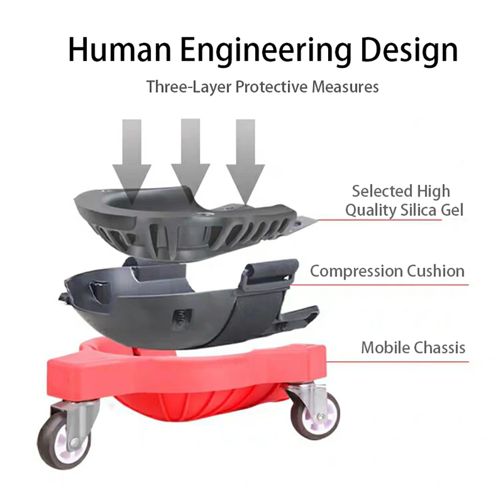 protective pad rolling наколенники плиточника Колеса наколенники ролики мобильное гибкое скольжение для работы строительство место работы укладка плитки винил авто ремонт защита