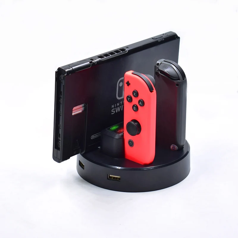 Переключатель и Pro контроллер Зарядное устройство для nintendo Switch Joy-Con для nintendo Switch зарядная док-станция с светодиодный индикаторы и Тип C кабель
