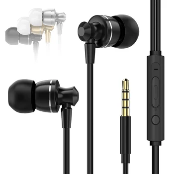 

D11 Metal In-Ear Headphones with Line Control and Wheat Tuning for Smartphone
