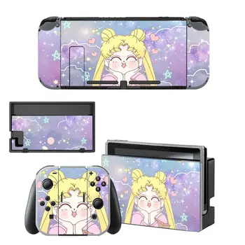 

Vinyl Screen Skin Anime Sailor Moon Protector Stickers for Nintendo Switch NS Console + Controller + Stand Holder Dock Skins