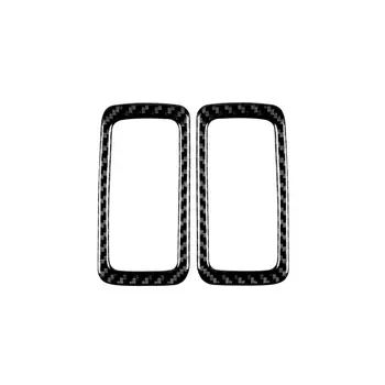 

2Pcs Carbon Fiber Car Button Decoration Frame Sticker for Porsche Cayenne- Macan