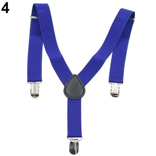 Children Kids Boys Girls Y-Back Suspenders Elastic Adjustable Clip-Ons Braces