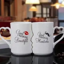 DF936 парные чашки керамика кофе поцелуй Кружка Творческий День Святого Валентина подарок для свадьбы дня рождения кран