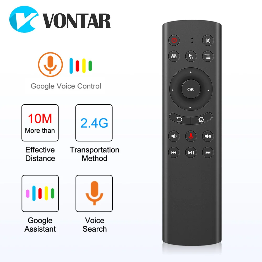 VONTAR Pro Voice Remote Control: Wireless Air Mouse with IR Learning & Gyroscope