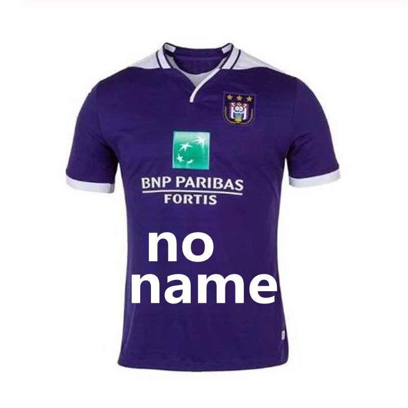 Дышащая и быстросохнущая футболка Anderlecht для бега 19 20 рубашка Anderlecht - Цвет: Черный