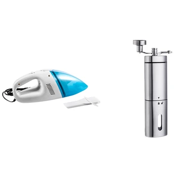 

1 Pcs Car Dust Vacuum Cleaner Dc 12V & 1 Pcs Manual Coffee Grinder Body Improves Grip While Grinding