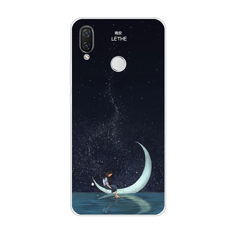 Флуоресцентный зеленый Силиконовый чехол для huawei nova 3 3i 3e Чехлы мягкие из кожи TPU чехол для nova 3 nova 3i INE-LX2 INE-LX9 funda задняя крышка Coque чехол-бампер - Цвет: Флуоресцентный зеленый