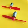 2sets/pack S382 3V 17000RPM Micro DC Motor with Black Red Propeller CW CCW Model Airplane Helicopter Fans DIY Tools Dropshipping ► Photo 2/6
