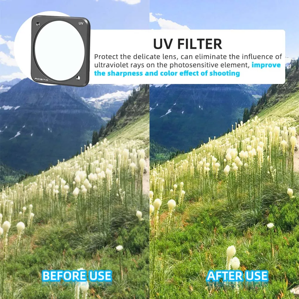 For DJI ACTION 2 Filter Camera Professional SART UV CPL ND4 ND8 ND16 ND32 Lens Filter Set Accessories