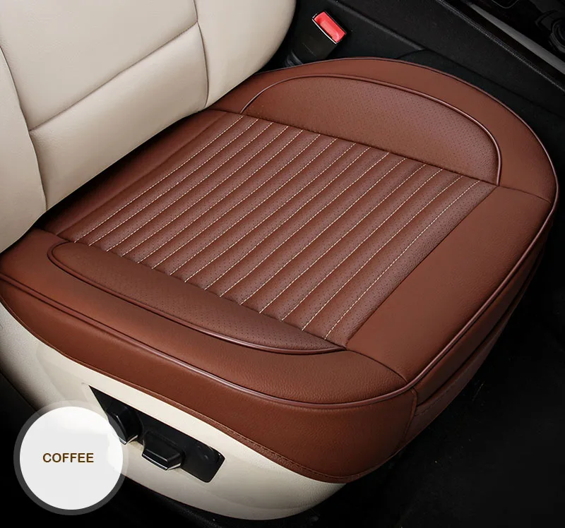 universal car seat cover leather for Hyundai solaris ix35 i30 ix25 Elantra accentl auto accessories automóvil car styling cover - Название цвета: COFFEE