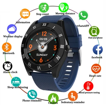 

M11 Smart Watch Men Women 2020 Fitness Watch Round Watches Heart Rate Pressure Measure SIM TF Card Roman Character