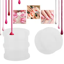 Гвозди аксессуары 3 слоя украшения для ногтей порядок коробки прозрачный пустой хранение для принадлежностей для дизайна ногтей коробка для ногтей