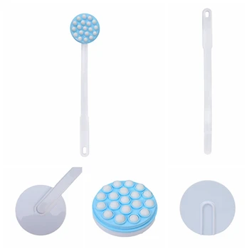 

45cm Long Handle Scrub Skin Cleaning for Back Massage Spa Shower Brush Bath Full Body Massage Brushes