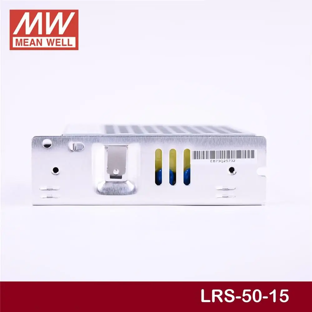 Бренд MEAN WELL представляет LRS-50-15 15V 3.4A meanwell LRS-50 51 Вт один Выход переключение Питание