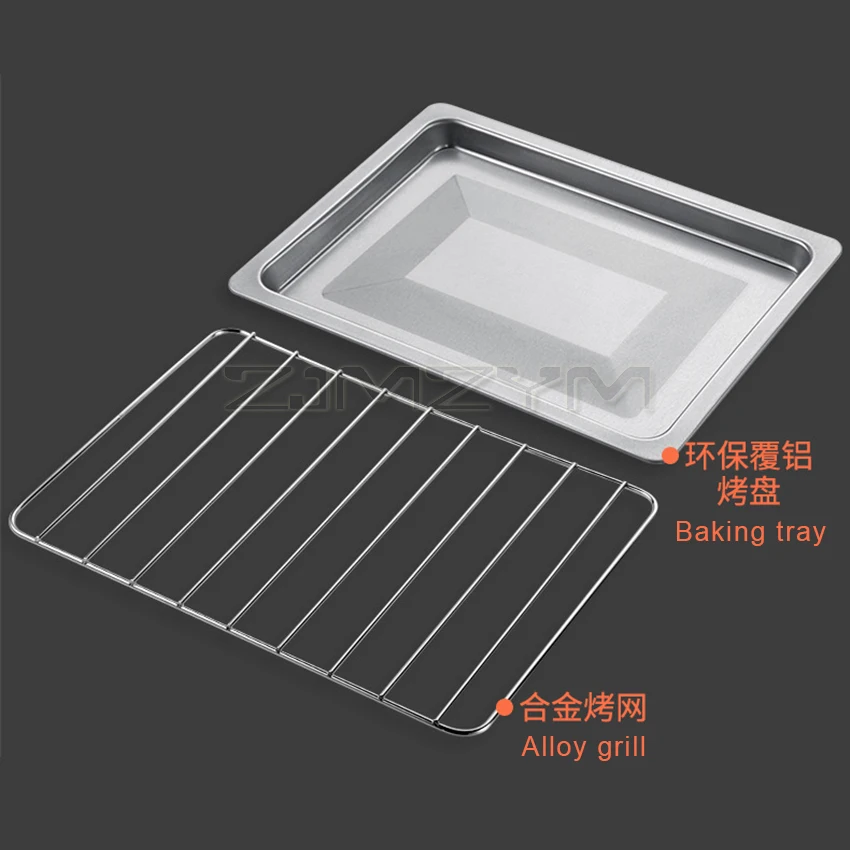 Electric Oven Multifunctional Household Electric Pizza Bread Baking Toaster Barbecue Oven with Timing Temperature Adjustment