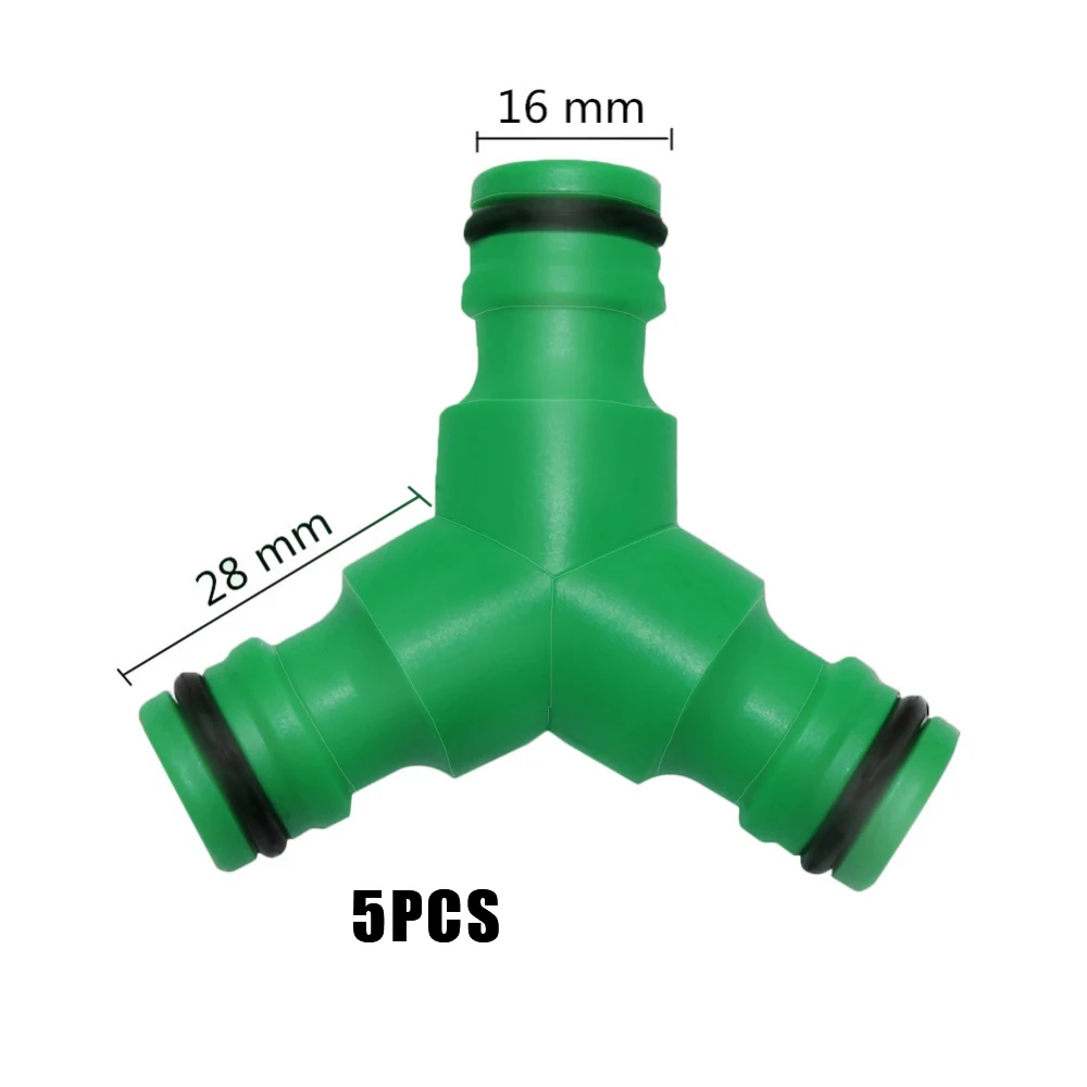 5pcs Quick Garden Watering 3/4inch Hose Lawn Tap Fitting Connect Adapter Plastic 