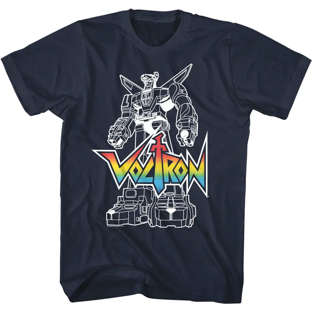 Мужская футболка с изображением робота Voltron Lion Force | одежда