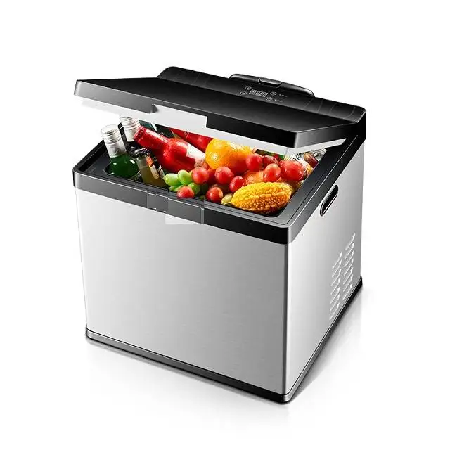 

40l Portable 12v Dc Compressor Mini Car Fridge Freezer Refrigerator Car Freezers For Camping Outdoor Caravan Rv