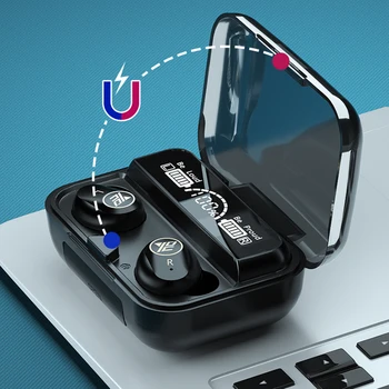 

2020 New TWS M16 Bluetooth 5.1 Earphones 2000mah Charging Box Wireless Headphone Stereo Sports Waterproof Earbuds Headset