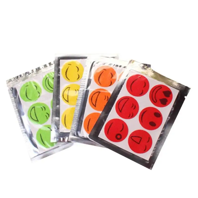 

6 Pcs Anti Mosquito Stickers Mosquito Repellent Patch Smile Face Anti Mosquito Sticker Repeller Baby Mosquito Killer Trap Insect
