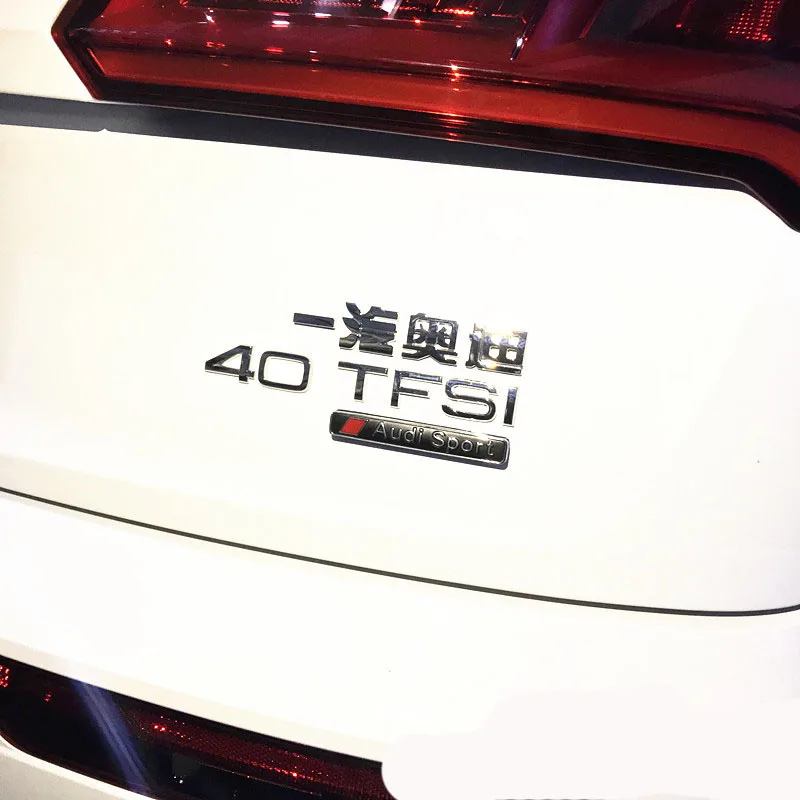 1 шт для Audi sport b5 b6 b7 b8 A3 A4 A4L A5 A6 A6L C5 C6 RS4 Q3 Q5 Q7 значок автомобиля задний ящик для прикрепления этикеток, декоративные Стикеры для машины