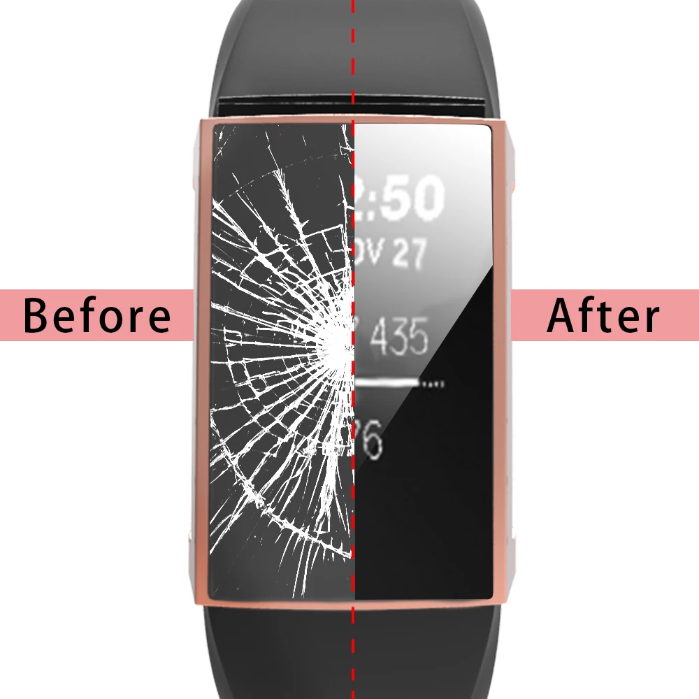 Тонкий ТПУ чехол для часов для Fitbit Charge 2 Чехол Защита экрана мягкий прозрачный чехол для Fitbit Charge 3 Аксессуары для смарт-часов