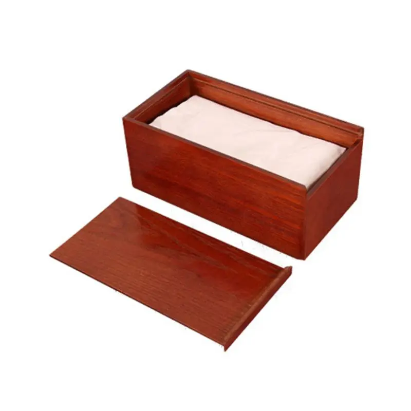 Wood Living Room Table Paper Tissue Box Paper Tray Storage Case Household Items 831F - Цвет: Коричневый